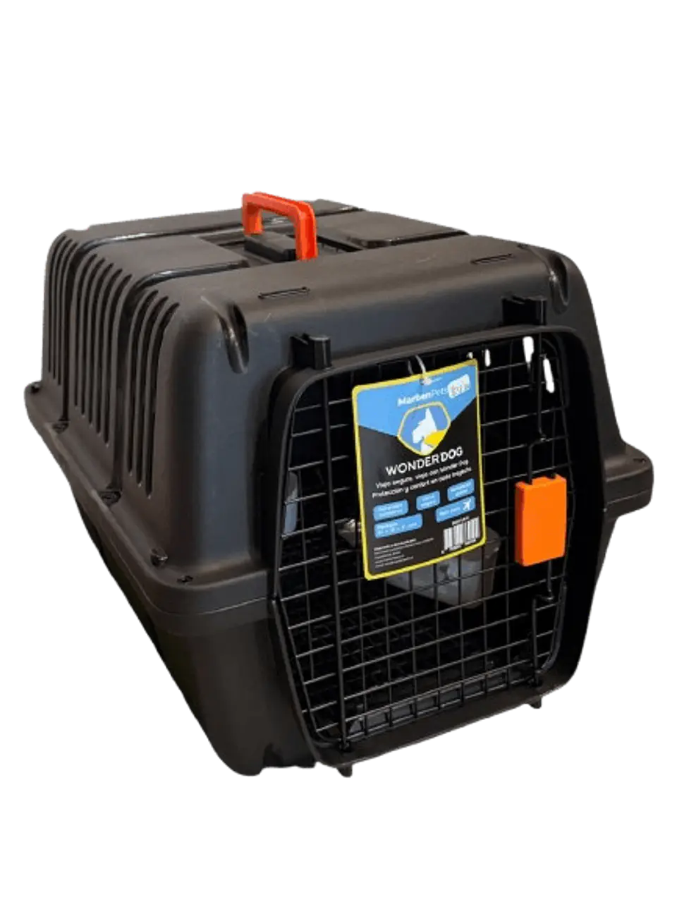 Transportadora Plastica Negra 50x35x35 Apta para Avion  1
