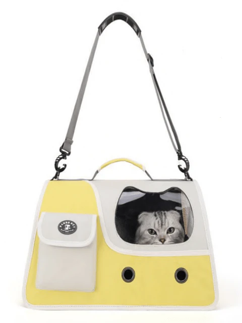Bolso Multifuncional Bicolor Amarillo 44x25x25 