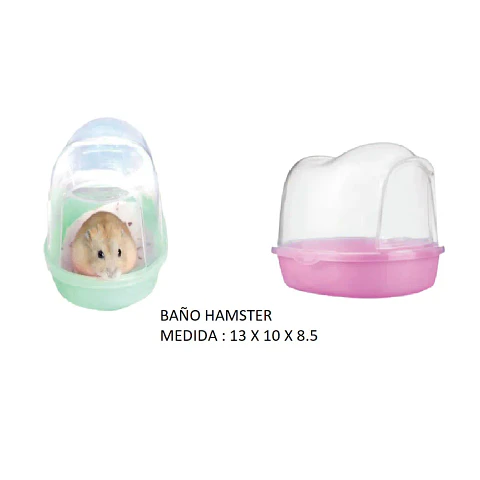 Baño para Hamster 13x10x10cm 