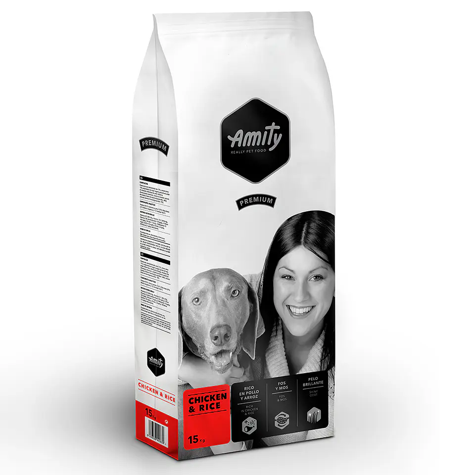 Amity Premium Adulto Pollo y Arroz 15K  1