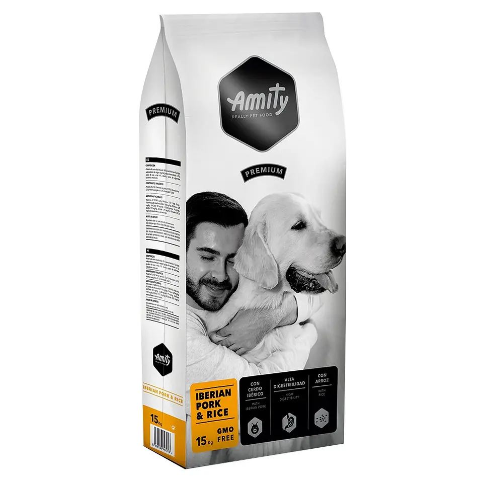 Amity Premium Adulto Iberian Pork y Arroz 15K  1