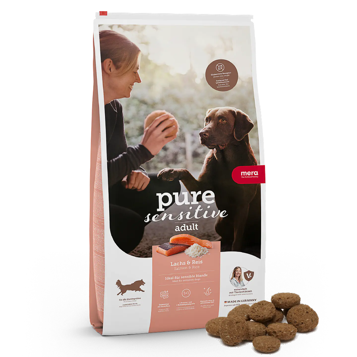Mera Perro Adulto Pure Sensitive Salmon y Arroz 12.5K  1