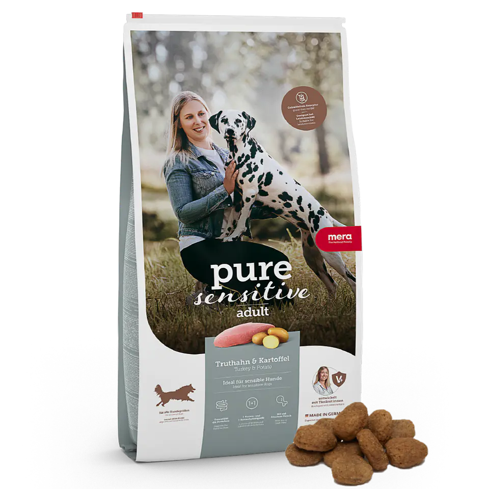 Mera Perro Adulto Pure Sensitive Pavo con Papa 4K  1