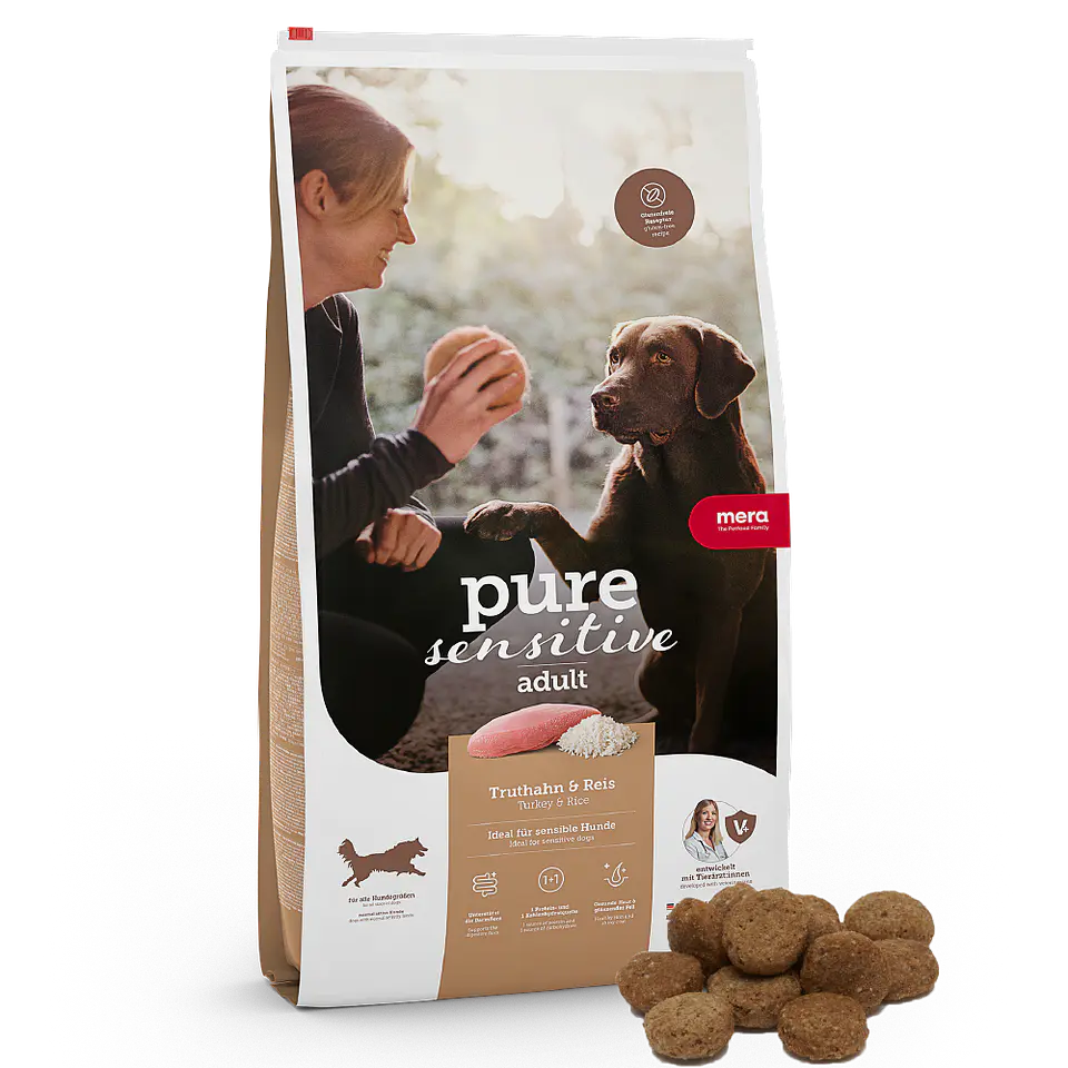 Mera Perro Adulto Pure Sensitive Pavo y Arroz 4K  1
