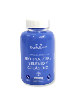 GOMITAS BIOTINA, ZINC, SELENIO Y COLÁGENO.