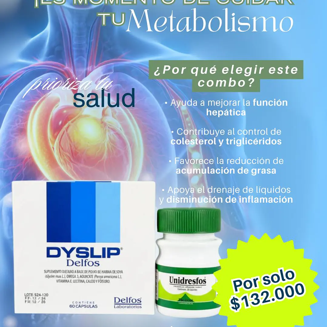 KIT HIGADO GRASO DYSLIP Y UNIDRES 1