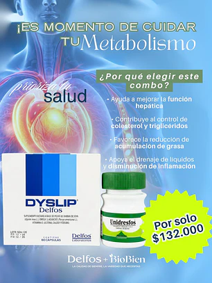 KIT HIGADO GRASO DYSLIP Y UNIDRES
