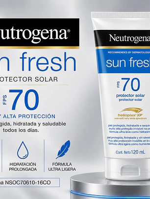 PROTECTOR SOLAR SUN FRESH FPS70 NEUTROGENA