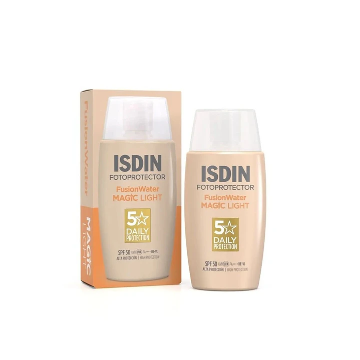 ISDIN FUSION WATER MAGIC SPF 50 COLOR LIGHT FRASCO 50 ML 1