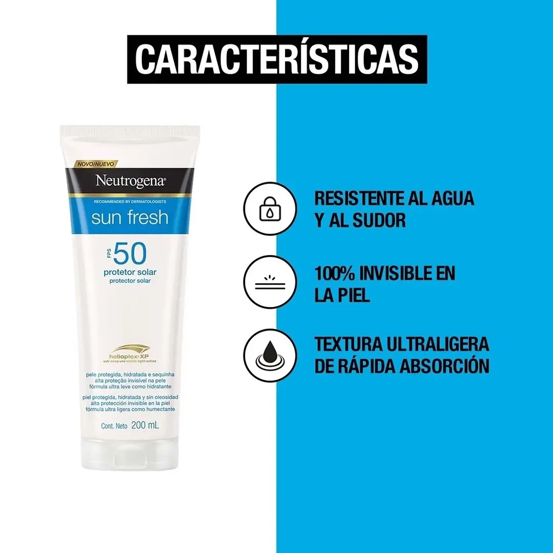 PROTECTOR SOLAR SUN FRESH FPS50 NEUTROGENA 4