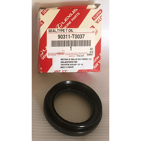 Reten Eje Diferencial Delantero Derecho (RH) Toyota Hilux