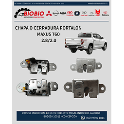 Chapa O Cerradura Portalon Maxus T60 2.8/2.0 - Valor Par