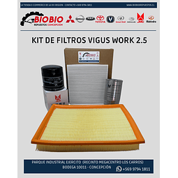 KIT DE FILTROS JMC VIGUS WORK 2.5 - 2019 AL 2024