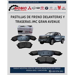 PASTILLAS DE FRENO JMC GRAN AVENUE DELANTERAS Y TRASERAS