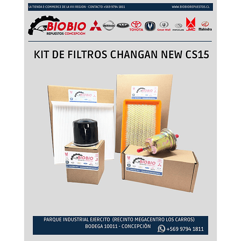 KIT DE FILTROS CHANGAN NEW CS15