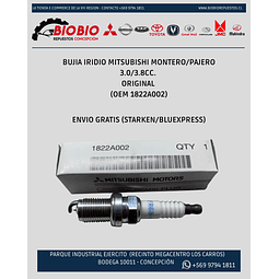 Bujia Iridio Mitsubishi Montero/pajero 3.0/3.8cc. Original (OEM 1822A002)