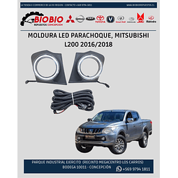 MOLDURA LED PARACHOQUE MITSUBISHI L200 2016/2018