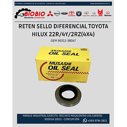 Reten Sello Diferencial Toyota Hilux 22r/4y/2rz(4x4)