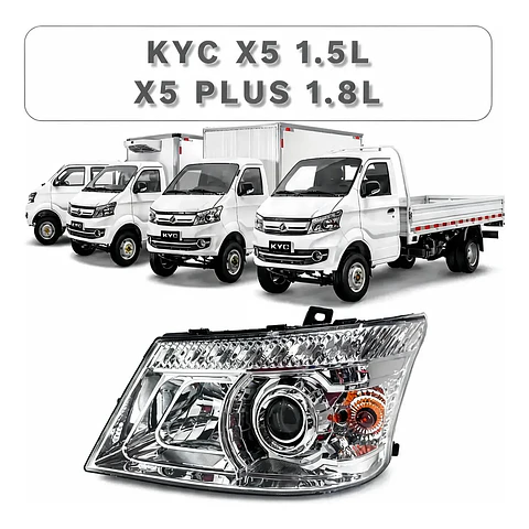 Optico Izquierdo Kyc X5 1.5cc, X5 Plus 1.8cc Lado Conductor