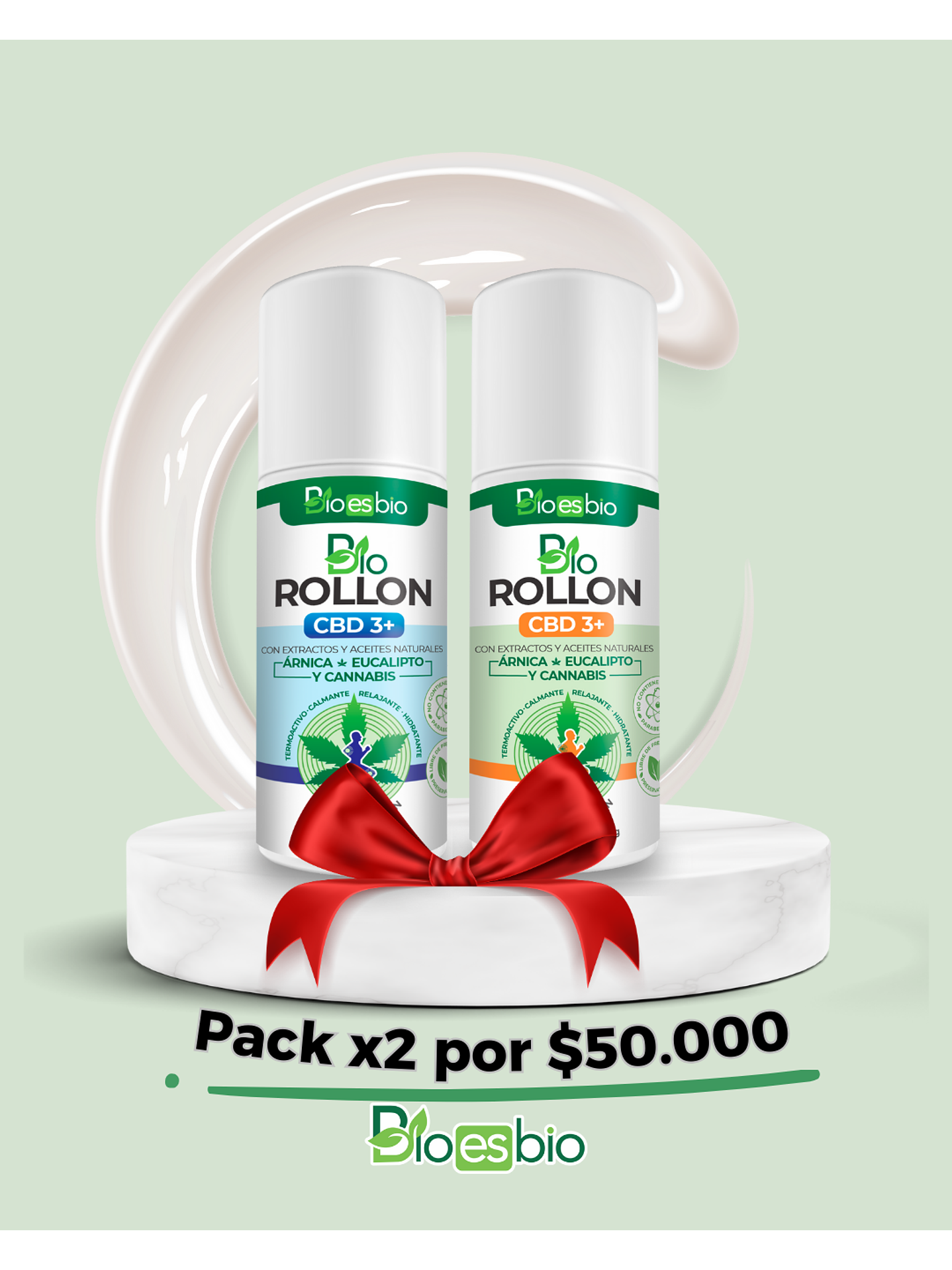 PACK ALIVIO X2 “Llévate 2 Roll-on y ahorra $10.000” 1