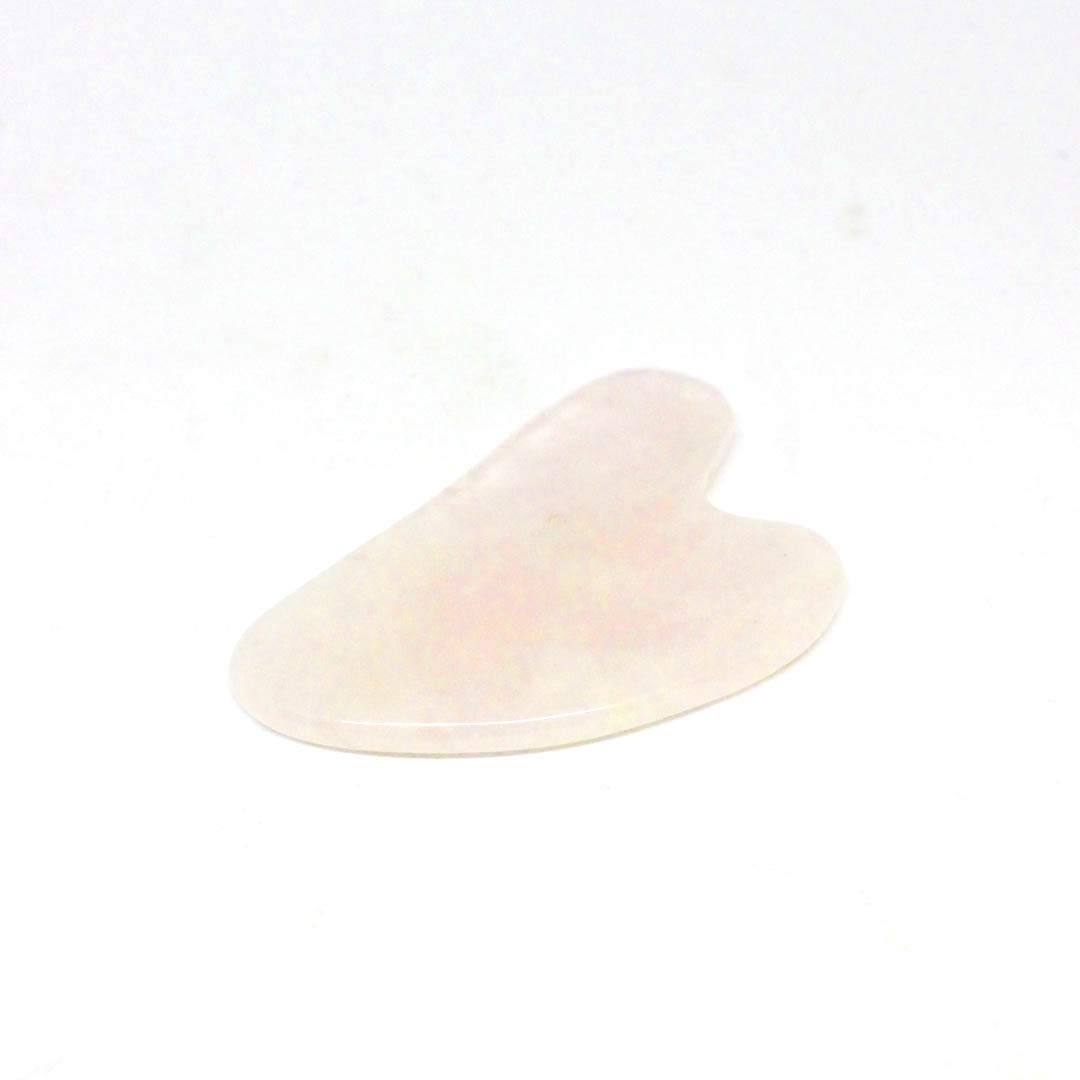 Rodillo Facial Cuarzo Rosa + Piedra Gua Sha