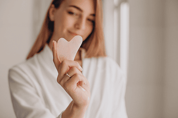 Gua sha y roller: Piedras  para masaje facial