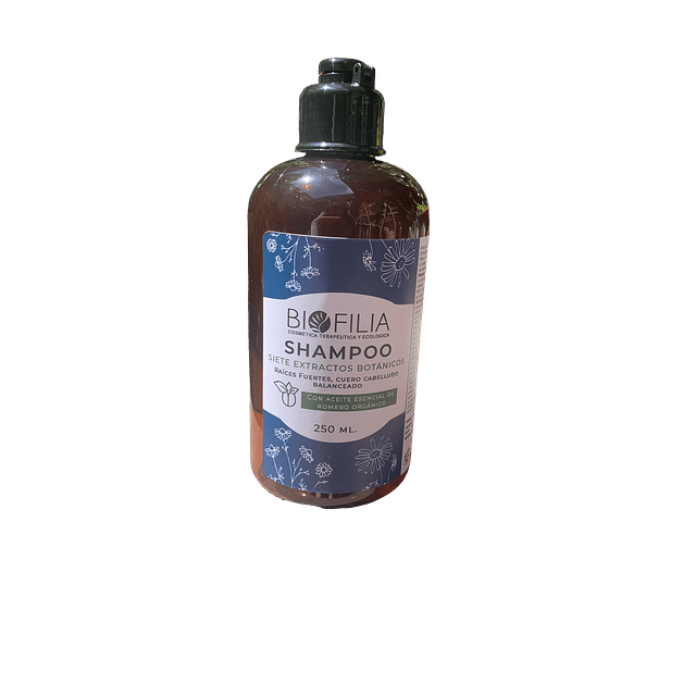 Shampoo Siete Extractos Botánicos con aceite esencial de romero