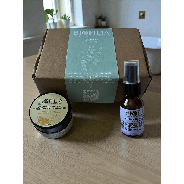 Pack Aromaterapia Cuerpo y Mente con Mandarina, Pomelo y Lavanda