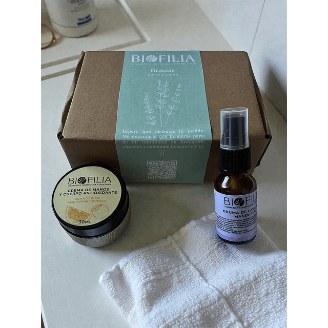 Pack Aromaterapia Cuerpo y Mente con Mandarina, Pomelo y Lavanda