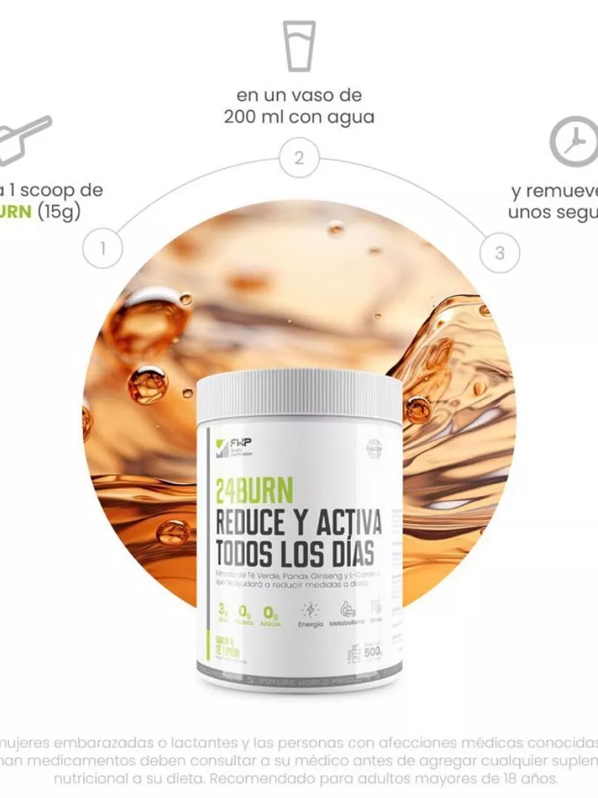 24 Burn Suplemento Reduce Y Activa Todos los Días 5