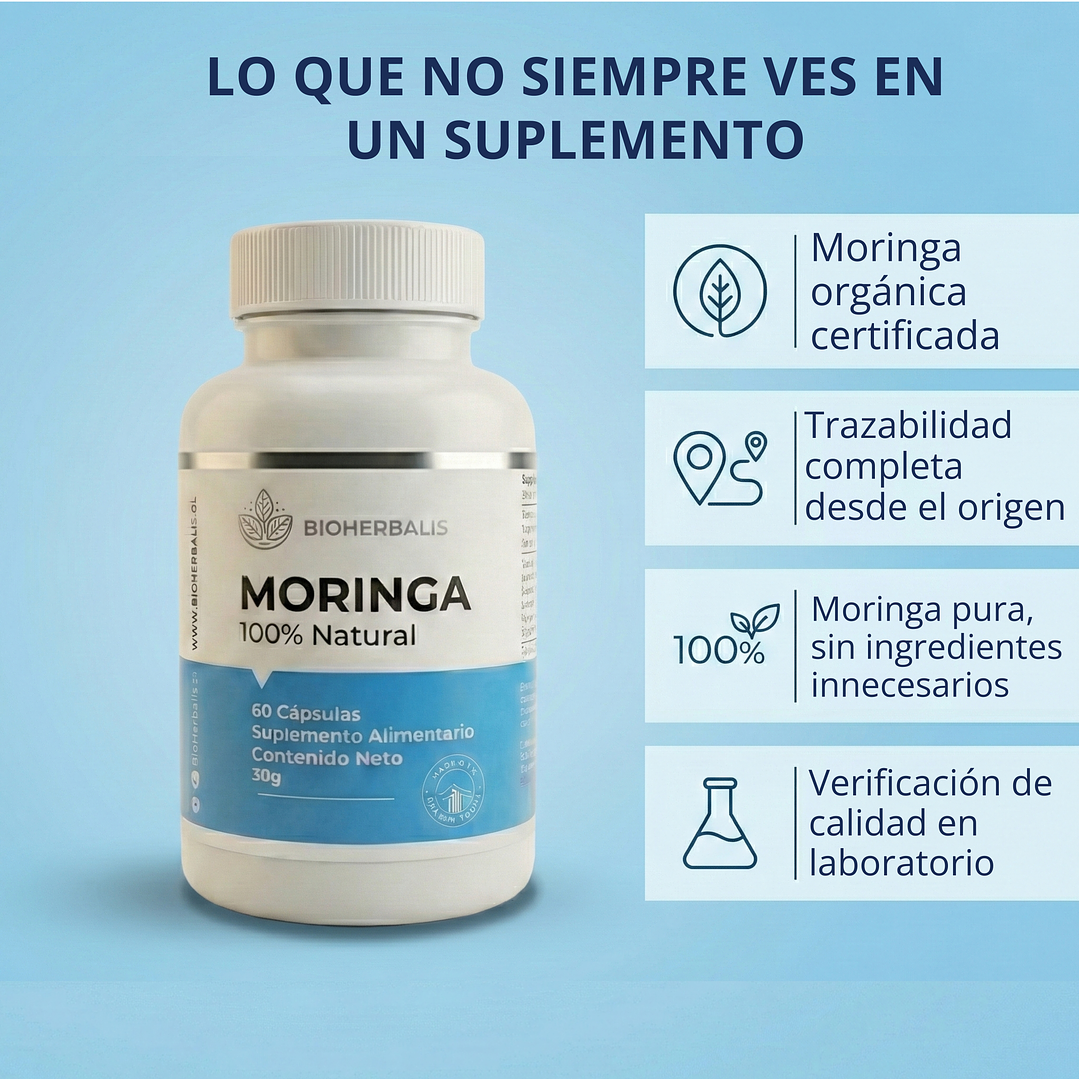 MORINGA 400 mg 60 CÁPSULAS 3