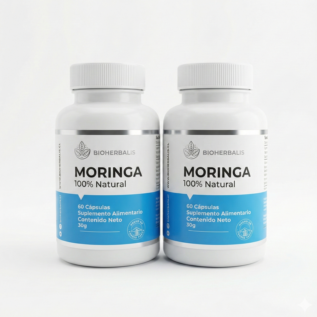 Pack X2 - Moringa 500mg - Refuerzo Inmune Y Control De Peso 1