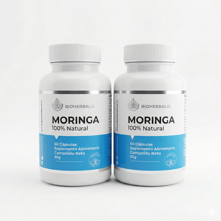 Pack X2 - Moringa 500mg - Refuerzo Inmune Y Control De Peso 1