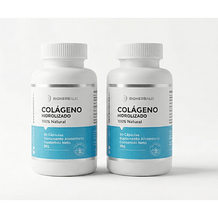 Pack X2 Peptidos De Colágeno Hidrolizado Concentrado 800mg