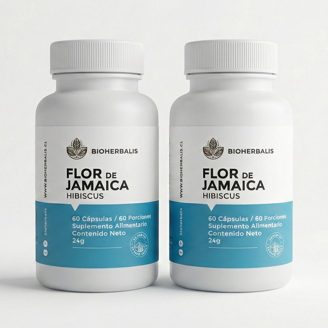 PACK X2 Flor De Jamaica 60 Capsulas 800 Mg SALUD Y CONTROL DE PESO 1