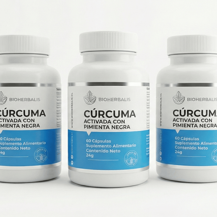Pack X3 Cúrcuma Pimienta 180 Cápsulas 1
