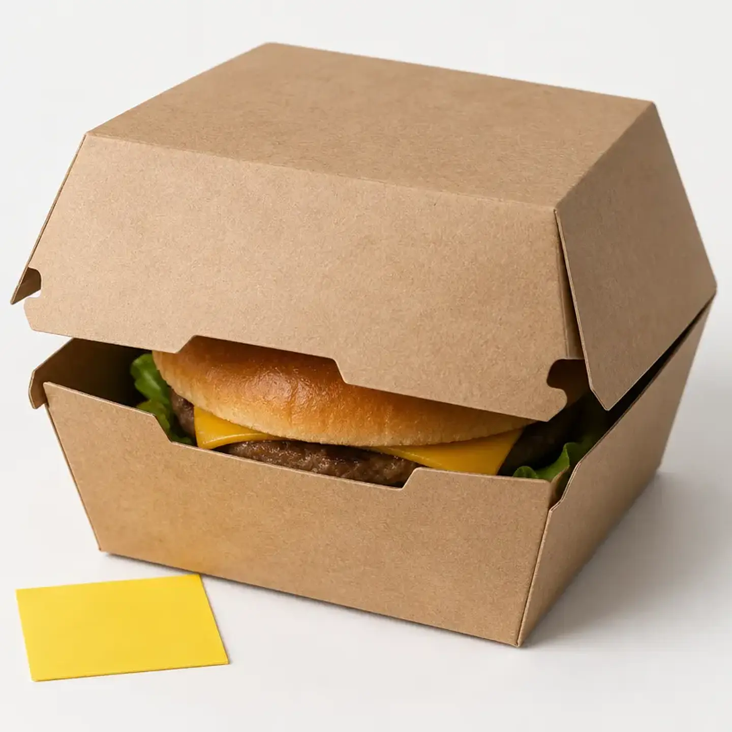 Caja para hamburguesa kraft mediana 1