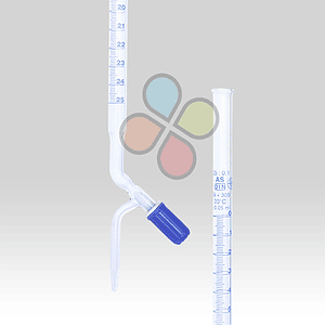 Bureta Recta con Llave de Teflón Clase A - 25 ml