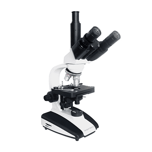 Microscopio Trinocular 1000x con 4 Objetivos [4x, 10x, 40x, 100x(oil)] y Platina Mecanica