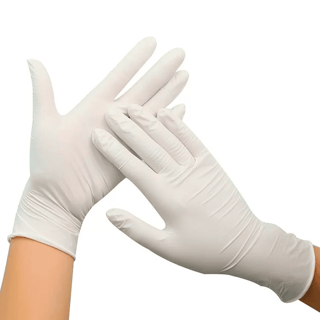 Guantes de Látex sin Polvo - Caja 100 Un