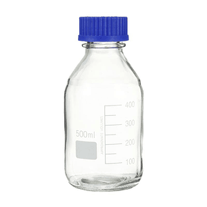 Botella Tapa Azul - Borosilicato 500ml