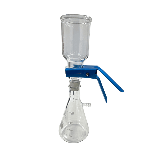 Sistema de filtración al vacío con núcleo de vidrio - Kitasato 500 mL - 40 - 47 mm