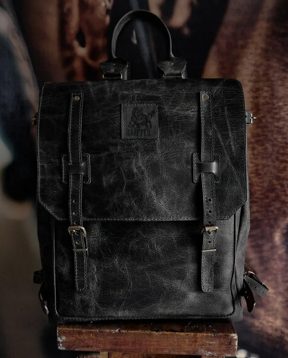 Morral en cuero Lone Gal 2