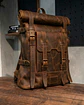 Morral en cuero tipo rolltop Valley - Miniatura 3