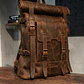 Morral en cuero tipo rolltop Valley - Miniatura 3