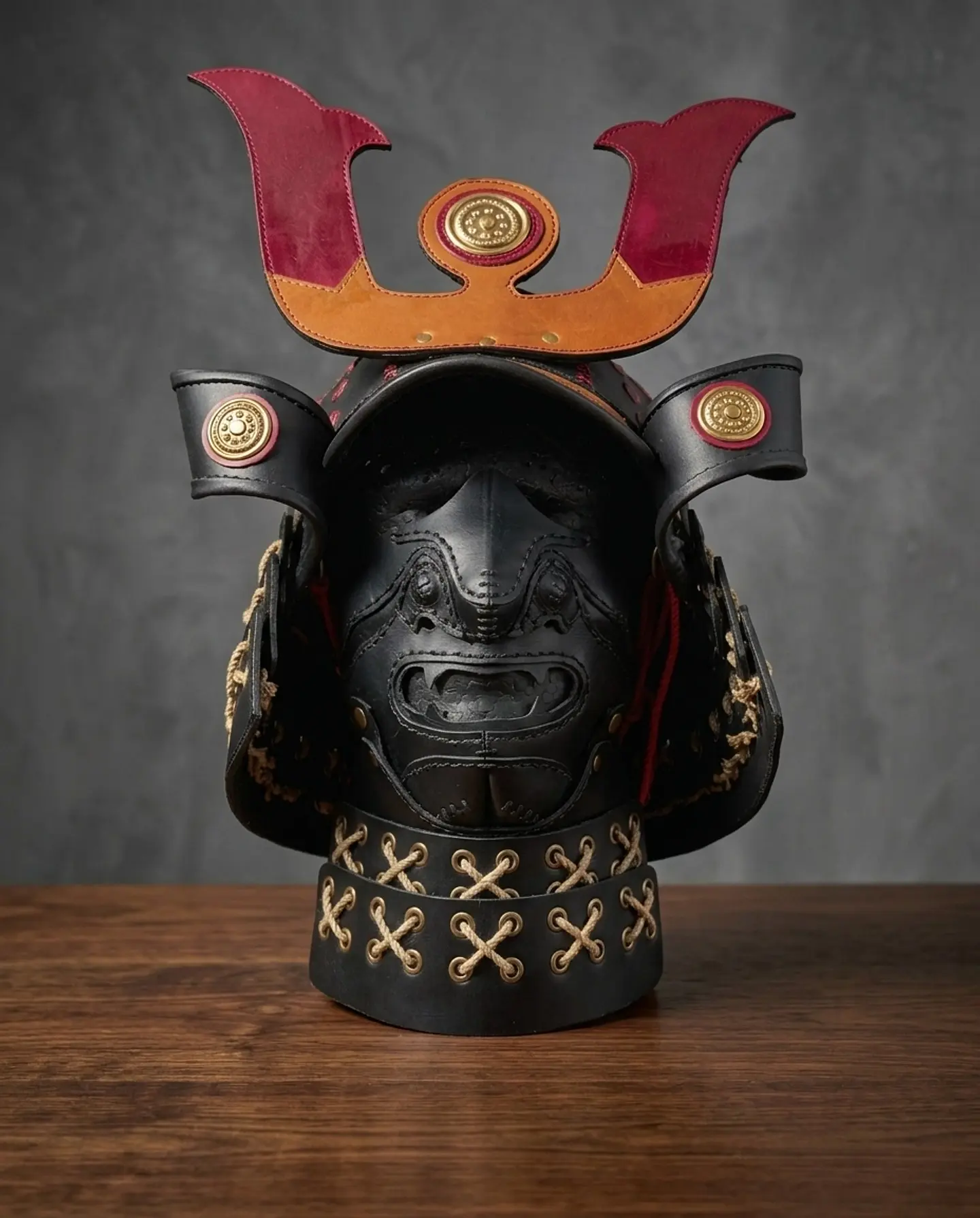 Casco y máscara Samurai  4