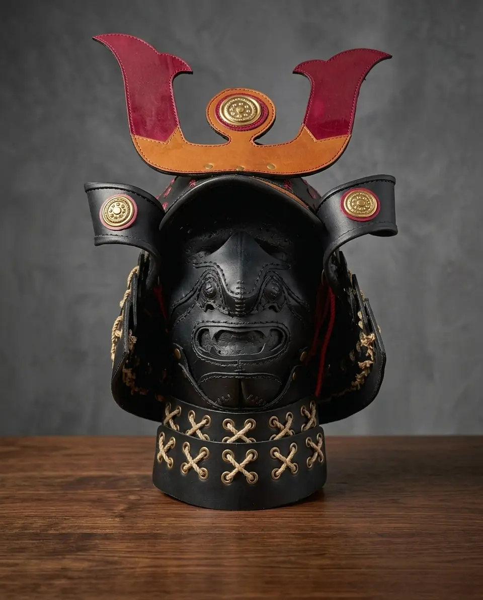 Casco y máscara Samurai  4