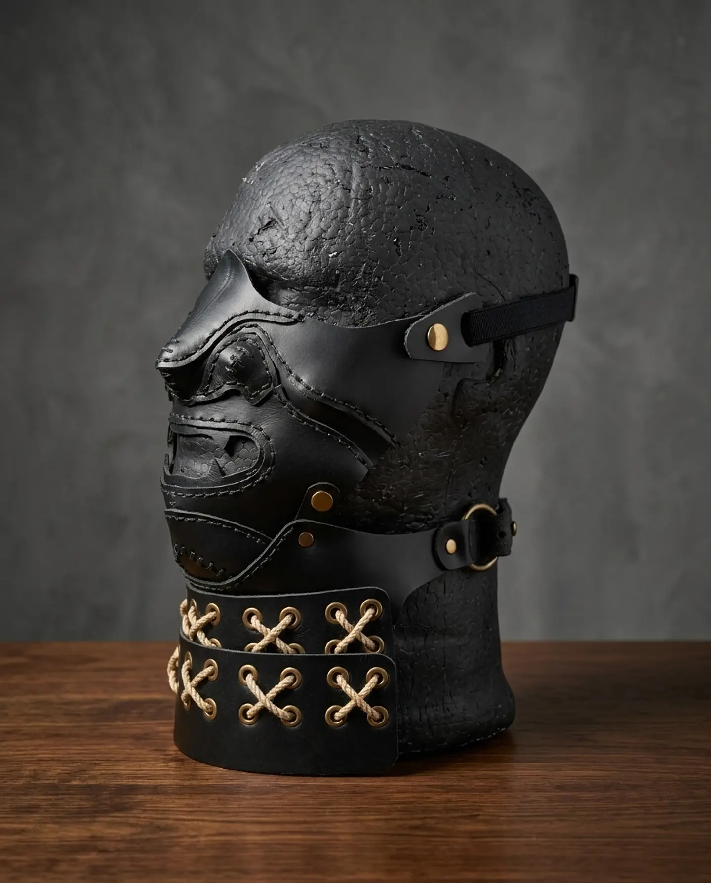 Casco y máscara Samurai  6