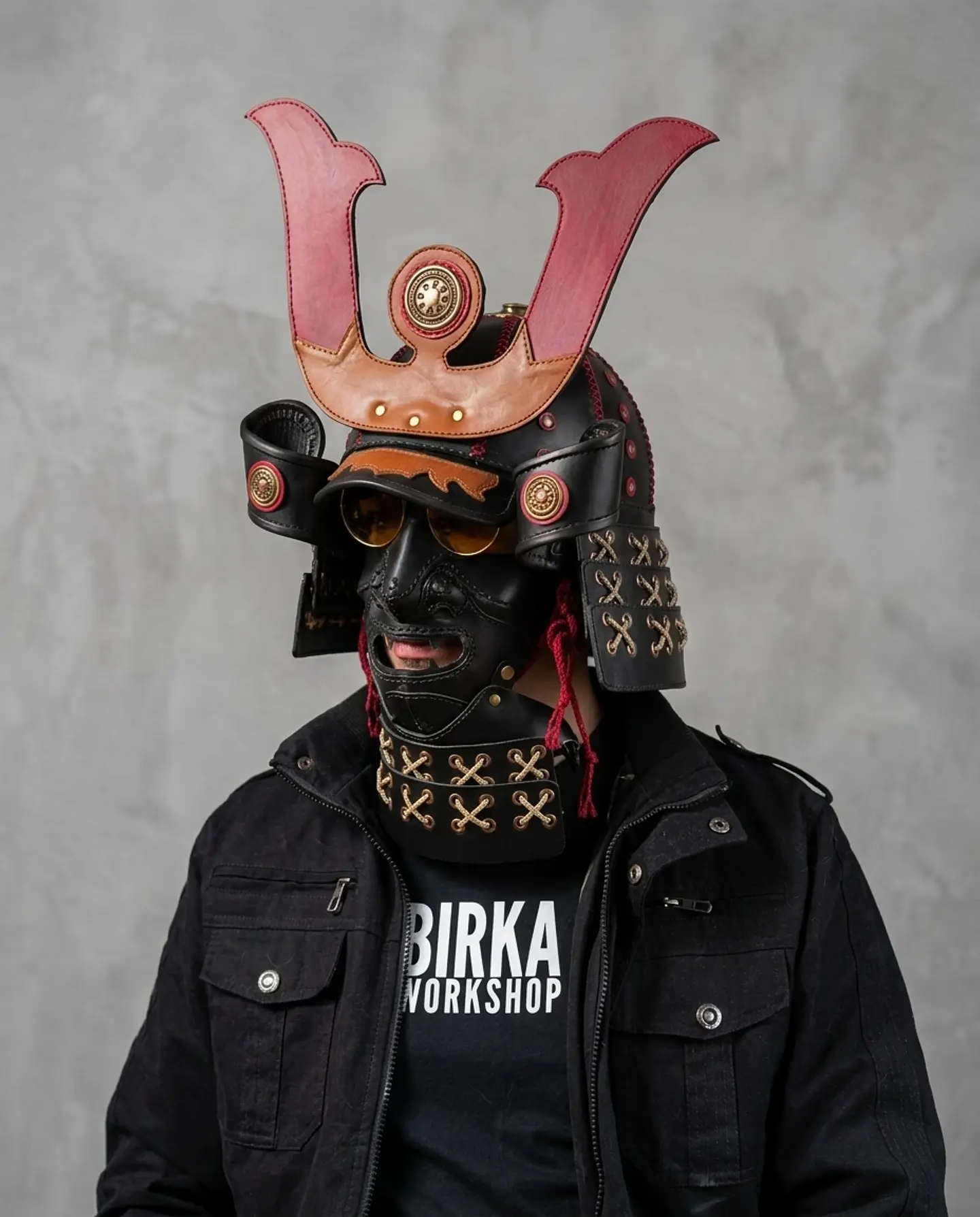 Casco y máscara Samurai  2