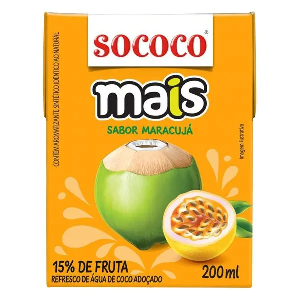 Agua de Coco con Maracujá 200 ml